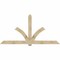 Ekena Millwork Redmond Rough Sawn Timber Gable Bracket, Douglas Fir, 108"W x 54"H x 6"D x 6"F, 12/12 Pitch GBW108X54X0606RED00RDF - alternate 1